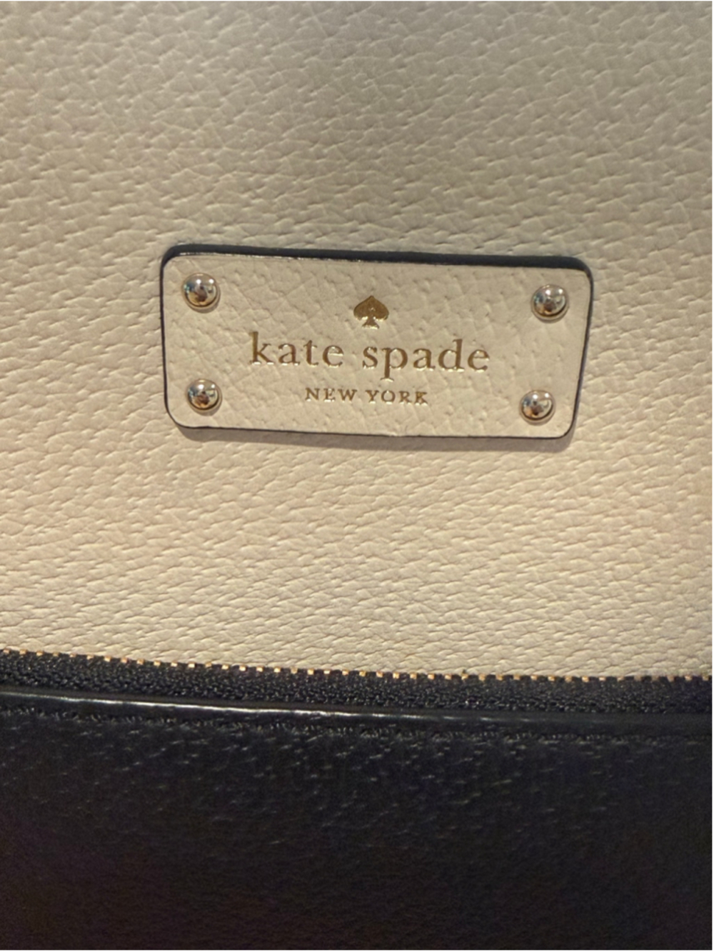 Women's Kate Spade Tote Bag One Size Black and White - Picture 2 of 11